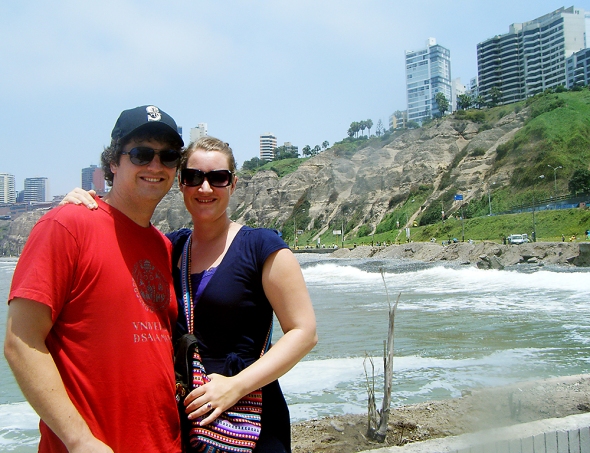 Though we were sad to our family leave, we did enjoy spending a few days in Lima with Fabiola and Seth — including this trip to the beach in Miraflores.